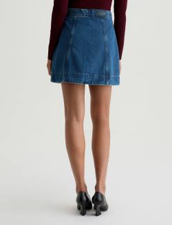 Evie Denim Skirt Denali A-Line Mini Skirt WOMENS BOTTOMS Photo 8