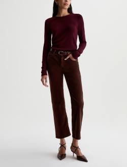 Brinley Corduroy Pant Wood Brown Mid-Rise Straight WOMENS BOTTOMS Photo 2