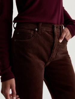 Brinley Corduroy Pant Wood Brown Mid-Rise Straight WOMENS BOTTOMS Photo 4