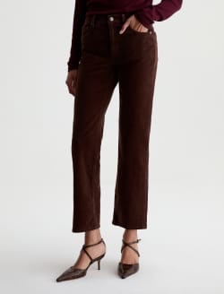 Brinley Corduroy Pant Wood Brown Mid-Rise Straight WOMENS BOTTOMS Photo 6
