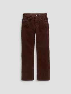 Brinley Corduroy Pant Wood Brown Mid-Rise Straight WOMENS BOTTOMS Photo 1