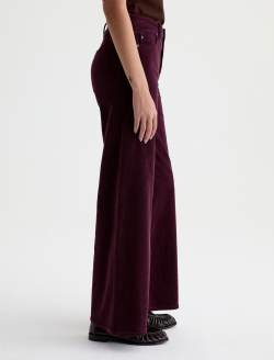 Saige Wide Leg Corduroy Pant Jazz Berry Mid-Rise Fit WOMENS BOTTOMS Photo 5