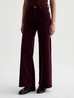Saige Wide Leg Corduroy Pant Jazz Berry Mid-Rise Fit WOMENS BOTTOMS Photo 6