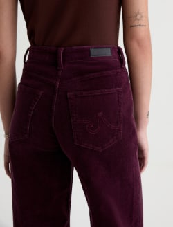 Saige Wide Leg Corduroy Pant Jazz Berry Mid-Rise Fit WOMENS BOTTOMS Photo 7