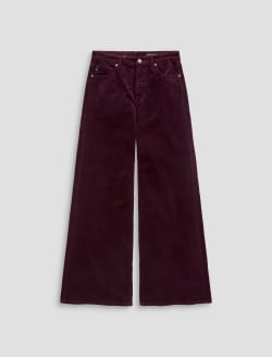 Saige Wide Leg Corduroy Pant Jazz Berry Mid-Rise Fit WOMENS BOTTOMS Photo 1