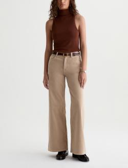 Saige Wide Leg Corduroy Pant Studio Tan Mid-Rise Fit WOMENS BOTTOMS Photo 2