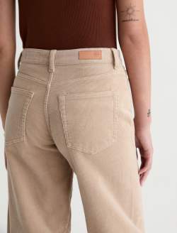 Saige Wide Leg Corduroy Pant Studio Tan Mid-Rise Fit WOMENS BOTTOMS Photo 7