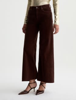 Saige Wide Leg Corduroy Pant Wood Brown Mid-Rise Fit WOMENS BOTTOMS Photo 6