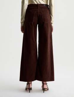 Saige Wide Leg Corduroy Pant Wood Brown Mid-Rise Fit WOMENS BOTTOMS Photo 8
