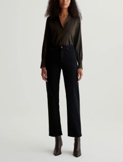 Rian Sulfur Black High-Rise Straight WOMENS BOTTOMS Photo 2