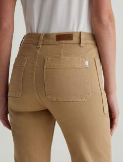 Lila Sandstone Mist Mid-Rise Utility Straight WOMENS BOTTOMS Photo 7