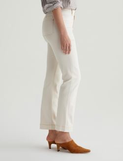 Lila White Oat Mid-Rise Utility Straight WOMENS BOTTOMS Photo 5