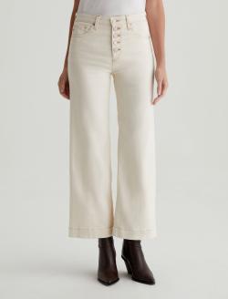 Women Saige Wide Leg Crop White Oat at AG Jeans Official Store