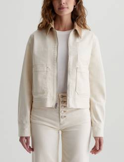 Jo Jacket White Oat/Sandstone Mist Utility Jacket WOMENS TOPS Photo 2
