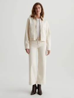 Jo Jacket White Oat/Sandstone Mist Utility Jacket WOMENS TOPS Photo 5