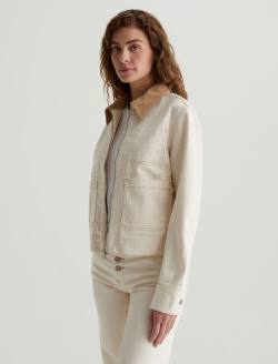 Jo Jacket White Oat/Sandstone Mist Utility Jacket WOMENS TOPS Photo 7