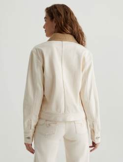 Jo Jacket White Oat/Sandstone Mist Utility Jacket WOMENS TOPS Photo 8