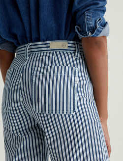 Kassie Nordic Stripe Indigo Multi High-Rise Wide Leg Crop WOMENS BOTTOMS Photo 7