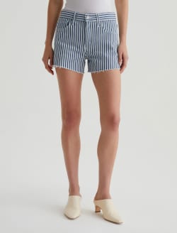 Halle Short Nordic Stripe Indigo Multi High-Rise Relaxed Short WOMENS BOTTOMS Photo 2