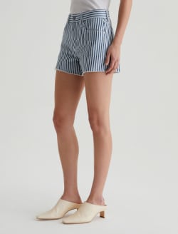 Halle Short Nordic Stripe Indigo Multi High-Rise Relaxed Short WOMENS BOTTOMS Photo 5