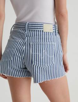 Halle Short Nordic Stripe Indigo Multi High-Rise Relaxed Short WOMENS BOTTOMS Photo 6