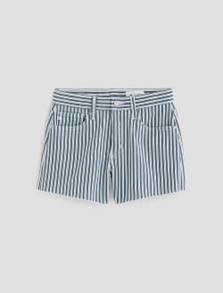 Halle Short Nordic Stripe Indigo Multi High-Rise Relaxed Short WOMENS BOTTOMS Photo 1