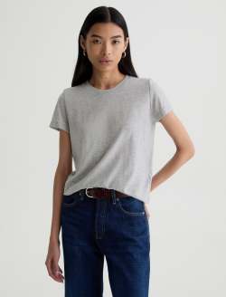Zoie Tee Heather Grey Relaxed Top WOMENS TOPS Photo 2