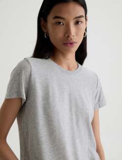 Zoie Tee Heather Grey Relaxed Top WOMENS TOPS Photo 3