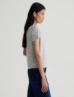 Zoie Tee Heather Grey Relaxed Top WOMENS TOPS Photo 4