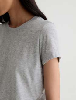 Zoie Tee Heather Grey Relaxed Top WOMENS TOPS Photo 6