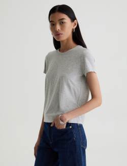 Zoie Tee Heather Grey Relaxed Top WOMENS TOPS Photo 7