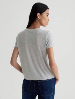 Zoie Tee Heather Grey Relaxed Top WOMENS TOPS Photo 8