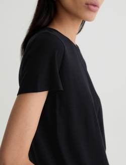 Zoie Tee Super Black Relaxed Top WOMENS TOPS Photo 6