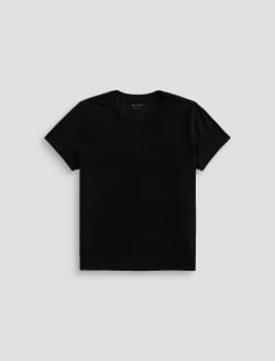 Zoie Tee Super Black Relaxed Top WOMENS TOPS Photo 1
