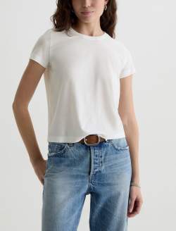 Zoie Tee White Relaxed Top WOMENS TOPS Photo 2