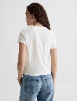 Zoie Tee White Relaxed Top WOMENS TOPS Photo 8