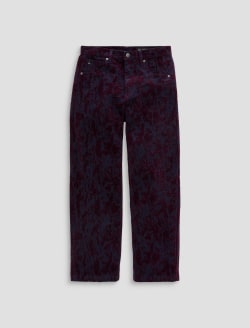 Hattie Crop Jean Jazz Berry Jacquard High-Rise Barrel WOMENS BOTTOMS Photo 1