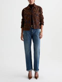 Bailey Jacket Bronze Beat Embellished Jacquard Denim WOMENS TOPS Photo 5