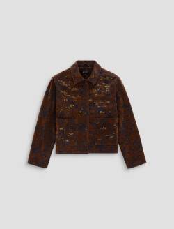Bailey Jacket Bronze Beat Embellished Jacquard Denim WOMENS TOPS Photo 1