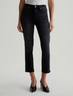 Mari Crop Elixir Moto Slim Straight WOMENS BOTTOMS Photo 3