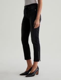 Mari Crop Elixir Moto Slim Straight WOMENS BOTTOMS Photo 5