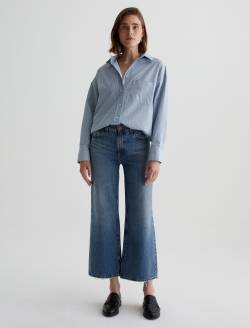 Brea Shirt Halo Stripe Blue Multi Oversized Shirt WOMENS TOPS Photo 5