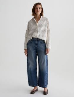 Brea Shirt Halo Stripe Neutral Multi Oversized Shirt WOMENS TOPS Photo 5