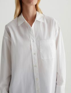 Brea Shirt Pearl White Oversized Shirt WOMENS TOPS Photo 3