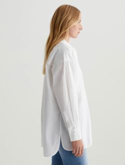 Brea Shirt Pearl White Oversized Shirt WOMENS TOPS Photo 5