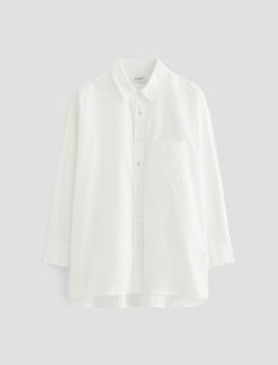 Brea Shirt Pearl White Oversized Shirt WOMENS TOPS Photo 1