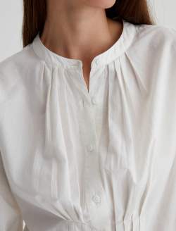 Adalyn Powder Pintuck Blouse WOMENS TOPS Photo 6