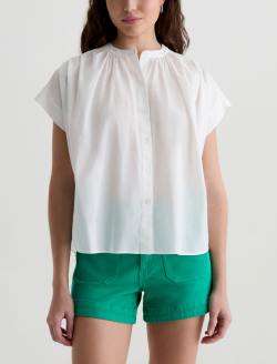 Lotta Blouse White Gathered Cotton Voile WOMENS TOPS Photo 2