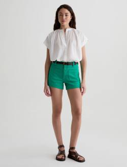 Lotta Blouse White Short Sleeve Shirred Blouse WOMENS TOPS Photo 5
