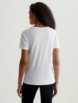 Aspen U True White Relaxed U Neck T-Shirt WOMENS TOPS Photo 7